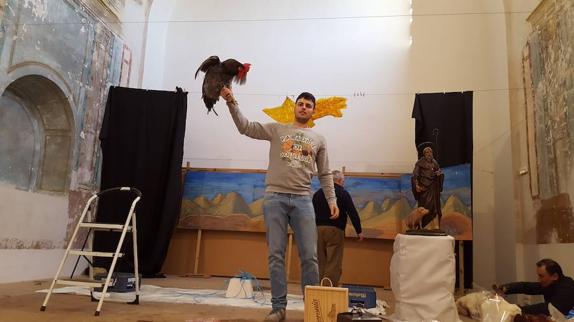 Subasta de uno de los gallos.